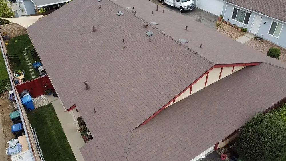 Smart Roofing project - Asphalt Shingle Roof Installation - Brown / Auburn Architectural Shingles in Los Angeles