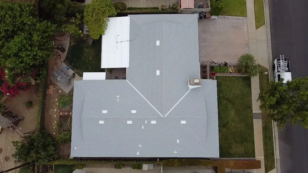 Smart Roofing project - Mixed-System Roof Project - Flat Membrane + Asphalt Shingle Combination in Los Angeles