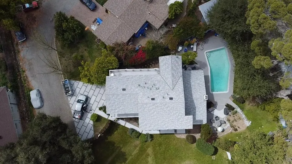 Smart Roofing project - Mixed-System Roof Project - Flat Membrane + Asphalt Shingle Combination in Los Angeles