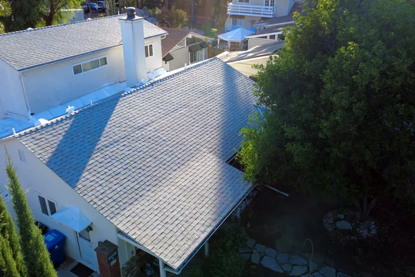 Smart Roofing project - Light Gray Shingle Roof Replacement in Woodland Hills, CA in Woodland Hills